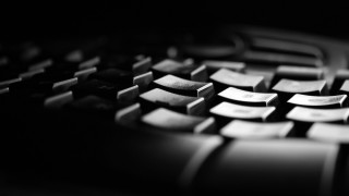 Keyboard blur blackwhite shallow depth - christopher williams free wallpaper for desktop