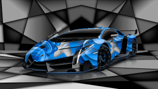 Blue black sportscar geometric checkered - geometric free wallpaper for desktop