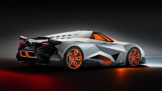 Futuristic car orange wheels black 3 - concept design free wallpaper