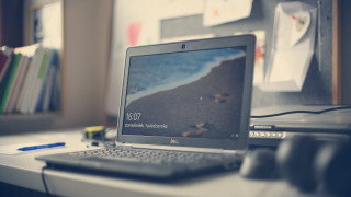 Laptop desk keyboard mouse bookshelf - top of a desk next free wallpaper