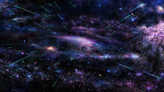 Space colorful stars dust aliens - free stars wallpaper