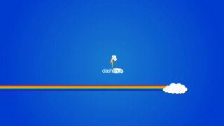 Rainbow line person horse cloud - a cloud in the sky above free wallpaper