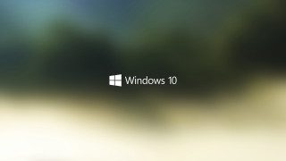 Blurry window10 logo wall building - minimalist free wallpaper for desktop
