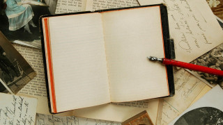 Book pen old photos writing - paper texture free wallpaper