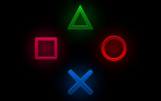 Neon sign cross square triangle - a neon sign free wallpaper for desktop