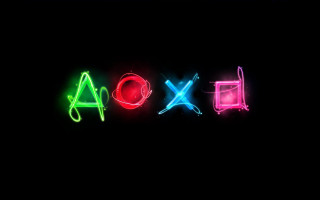 Neon sign xoa black background - letterism free wallpaper