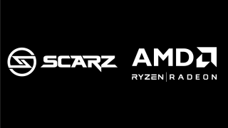 Scarz amdj black white logo - futurism free wallpaper