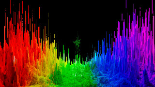 Rainbow background cross black background - chromatic free wallpaper