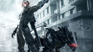Person robot city gun holding - metal gear free wallpaper