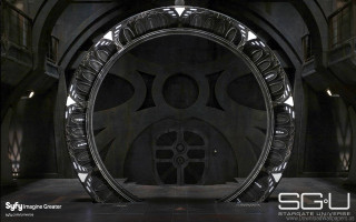 Futuristic building circular window entrance - a futuristic looking building free wallpaper