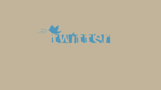 Blue bird flying twitter beige - a beige background free wallpaper for desktop