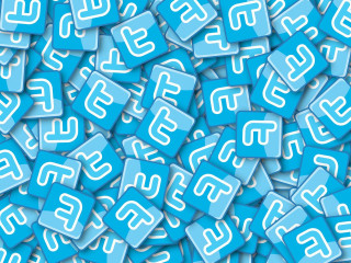 Facebook blue white letters scattered - letter free wallpaper for desktop