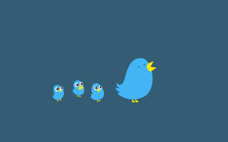 Blue birds yellow beaks blue - yellow beak free wallpaper