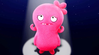 Pink stuffed animal night sky - a white object free wallpaper