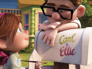 Cartoon character child mailbox cane - carl morris free wallpaper