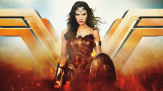 Woman wonder costume flames background - feminist free wallpaper