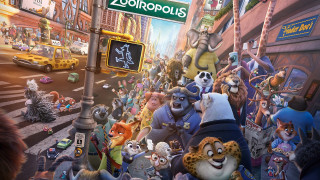 Cartoon street scene zootopia characters - bourgeoi free wallpaper