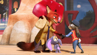 Cartoon character shaking hands fox - hand free wallpaper