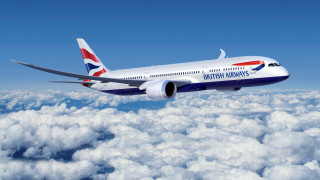 British airways plane flying clouds - above the cloud free wallpaper