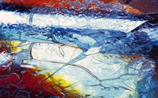Blue red abstract background water - lyrical free wallpaper