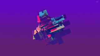 Building purple background red blue - a purple background free wallpaper for desktop