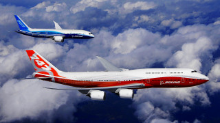 Two airplanes flying sky above - the other free wallpaper