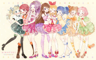 Group girls dresses boots holding - their hand together free wallpaper
