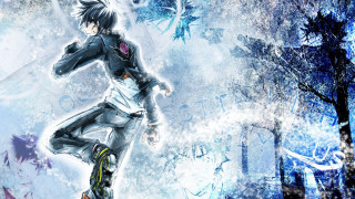 Anime skateboard snow trees birds - tree and birds free wallpaper