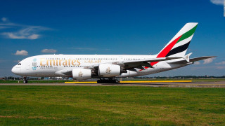 Large white airplane runway grass - a large white airplane free wallpaper