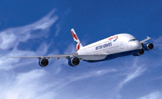 British airways plane flying sky - british free wallpaper