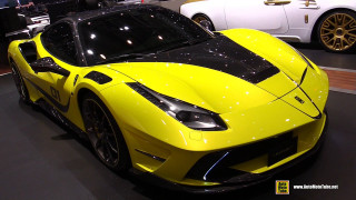 Yellow sports car show man - the background and a man free wallpaper