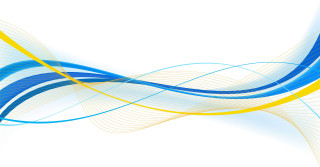 Blue yellow abstract wavy curves - wavy line free wallpaper