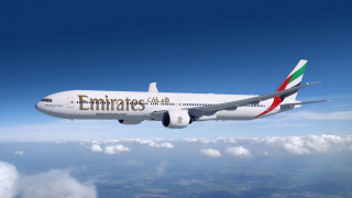 Jetliner flying blue sky clouds 2 - the word free wallpaper