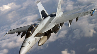 Fighter jet cloudy sky propeller 2 - airbrush free wallpaper