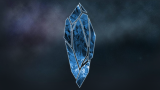Blue diamond black background blue - crystal cubism free wallpaper