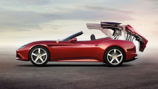 Red sports car hood open 3 - the hood free wallpaper for desktop