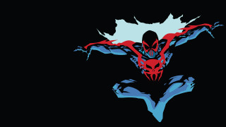 Red blue demon black background - demon free wallpaper