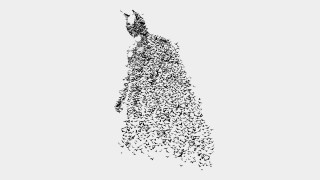 Man standing air birds flying - generative free wallpaper for desktop