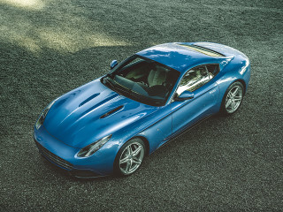 Blue sports car grass field - a grass free wallpaper for desktop