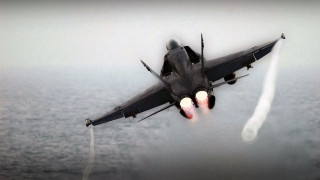 Fighter jet ocean missile white - charles martin free wallpaper