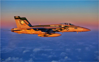 Fighter jet blue sky clouds 32 - cloud below free wallpaper for desktop