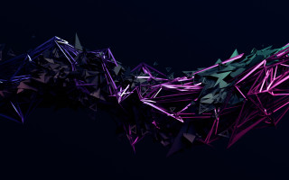 Colorful abstract design black blue - c4d free wallpaper for desktop