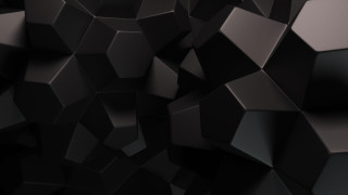 Black background cubes different sizes 2 - filip hodas free wallpaper